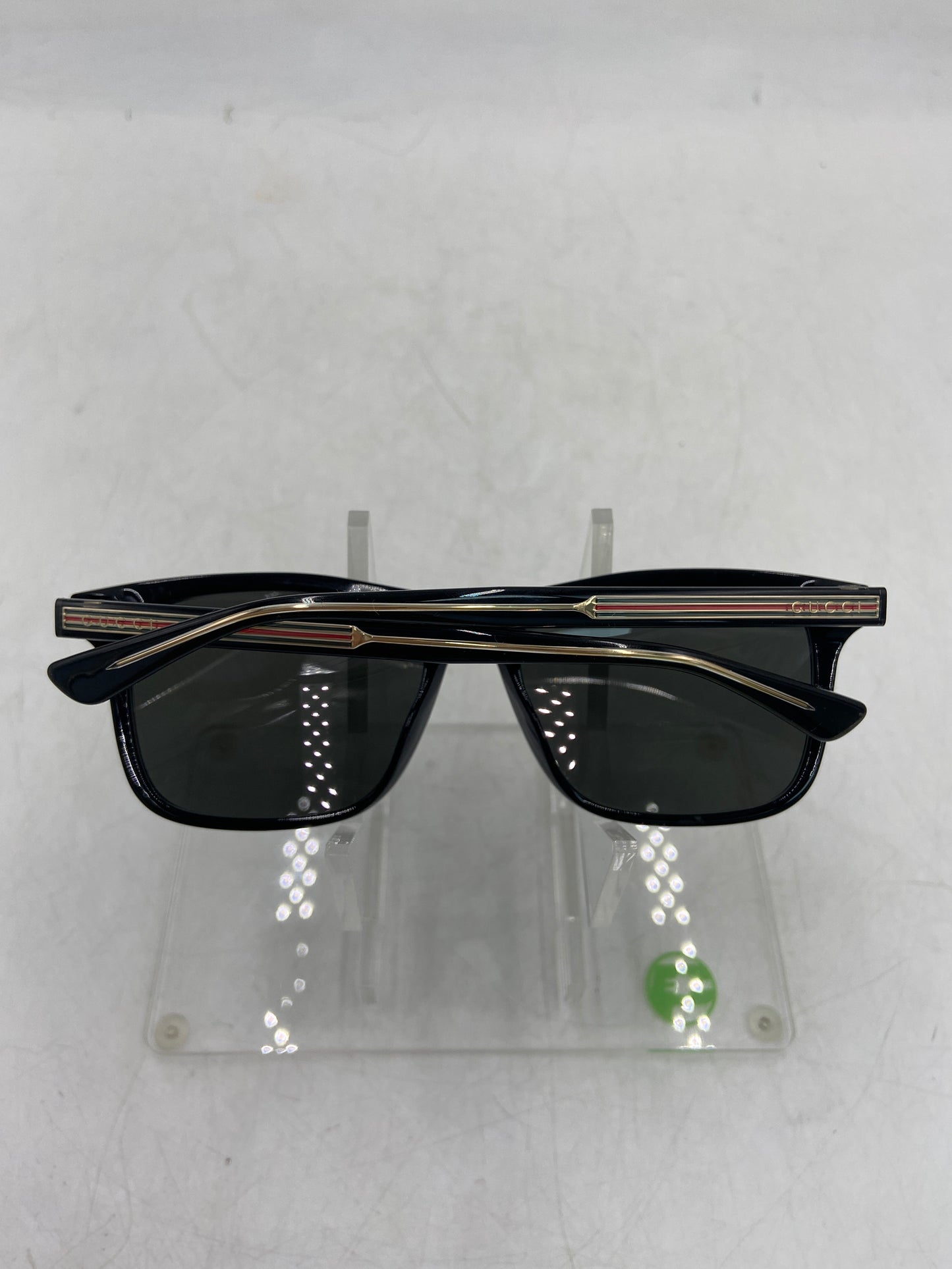 New Open Box Gucci GG0381SN 007 Black Grey Designer Sunglasses 1502111