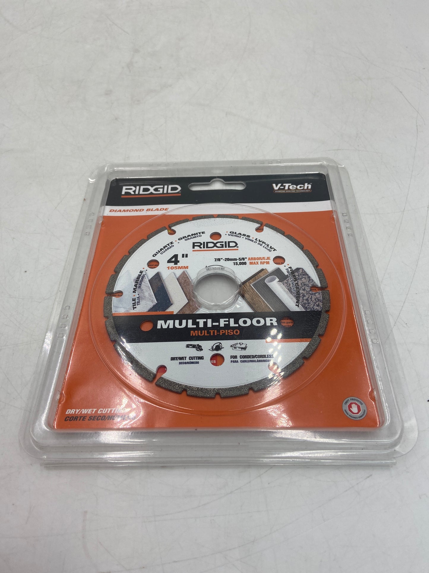 New Rigid 4" V-Tech Multi-Floor Diamond Blade Saw Blade 1009602228