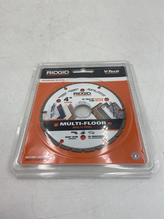 New Rigid 4" V-Tech Multi-Floor Diamond Blade Saw Blade 1009602228