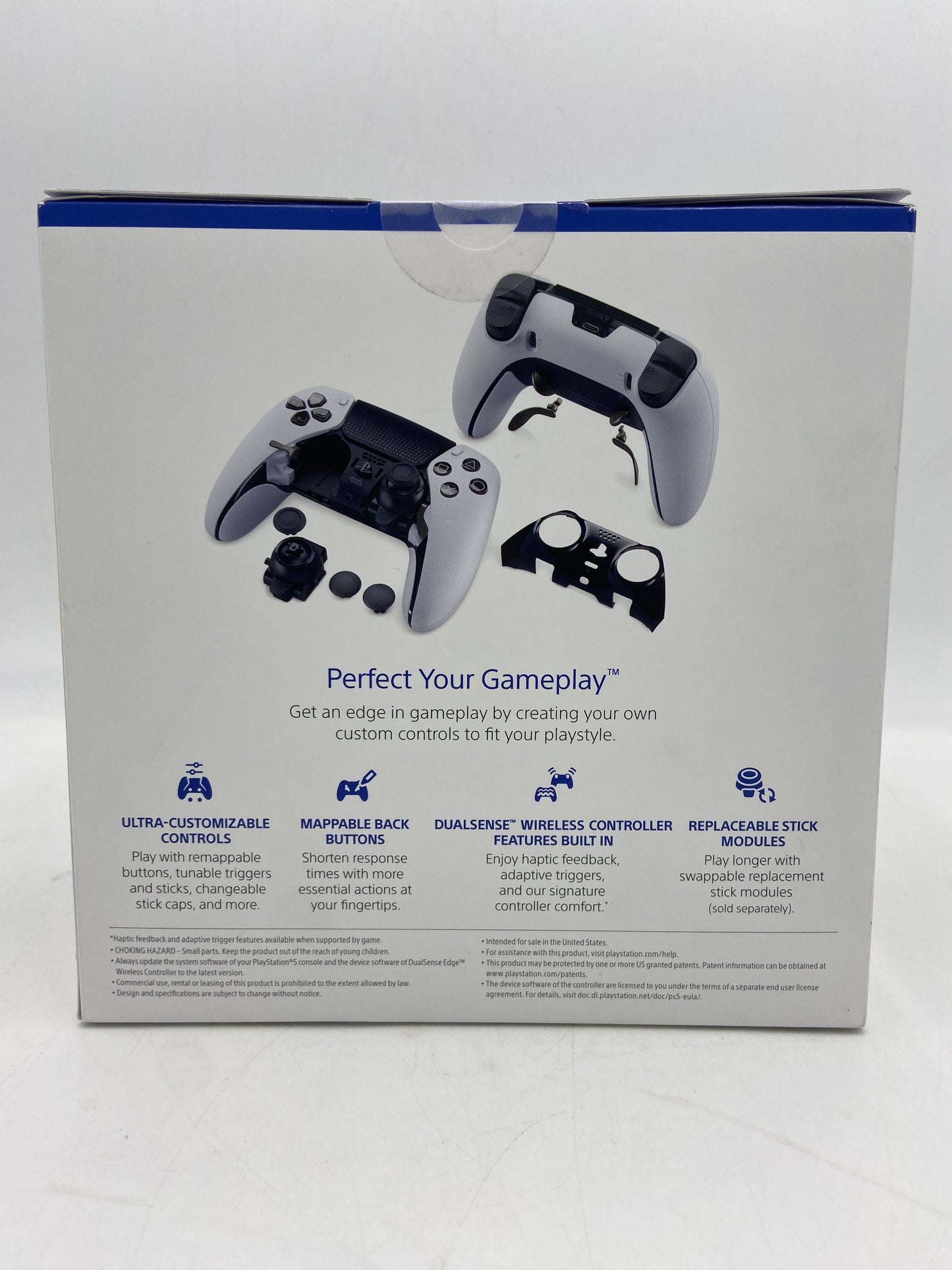 New Sony Playstation 5 PS5 DualSense Edge Wireless Controller White CFI-ZCP1