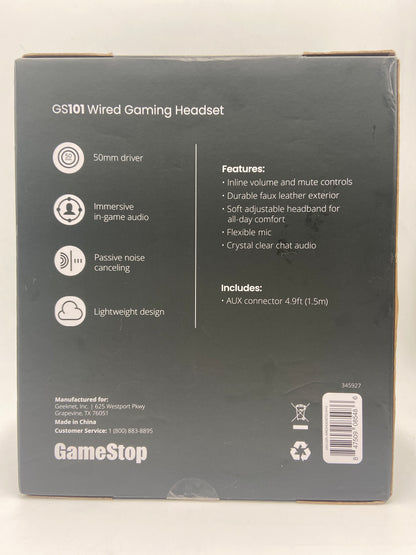 New GAMESTOP GS101 GAMING HEADSET 345927