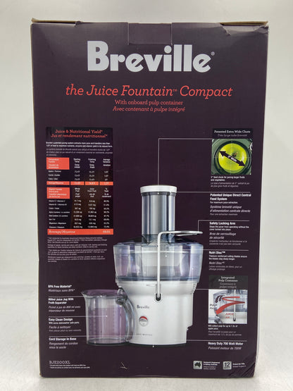 New Breville The Juice Fountain Compact Juicer BJE200XL