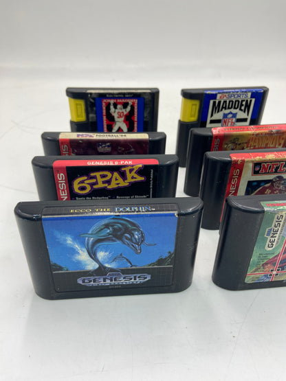 SEGA Lot of Sega Genesis Games Video Game Lot 10 Games Total Not Tested