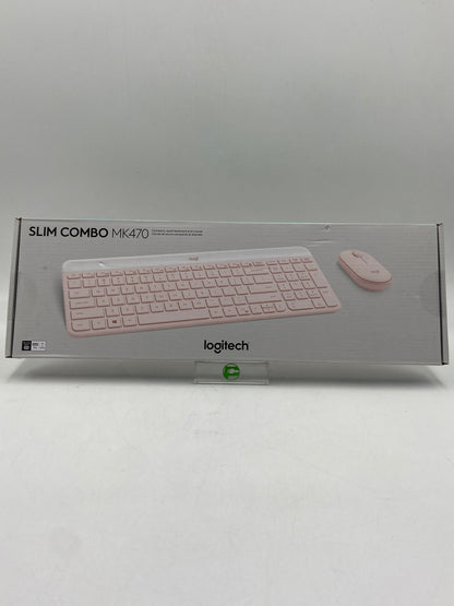 New Open Box Logitech SLIM COMBO Keyboard and Mouse Combo MK470