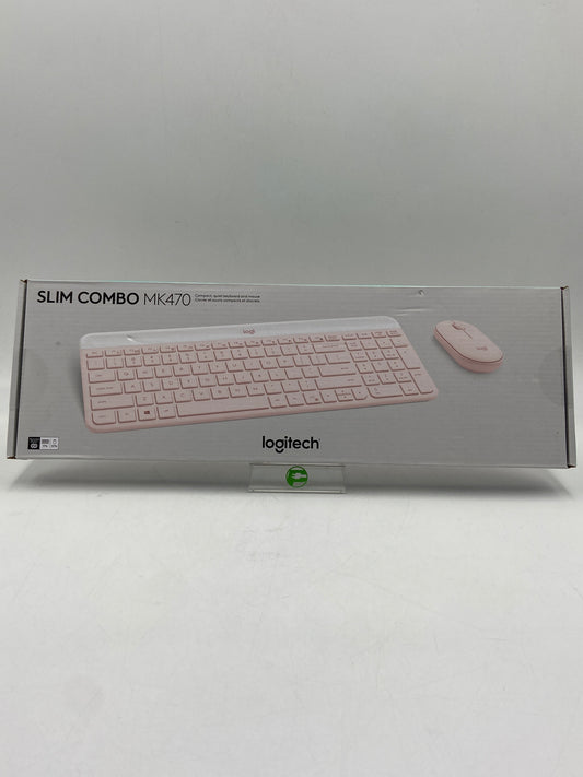 New LOGITECH SLIM COMBO Keyboard and Mouse Combo MK470