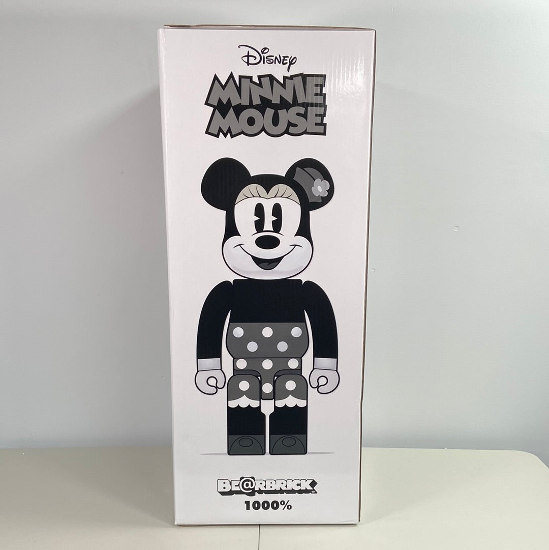 New Open Box Medicom BE@RBRICK 1000% Minnie Mouse B&W