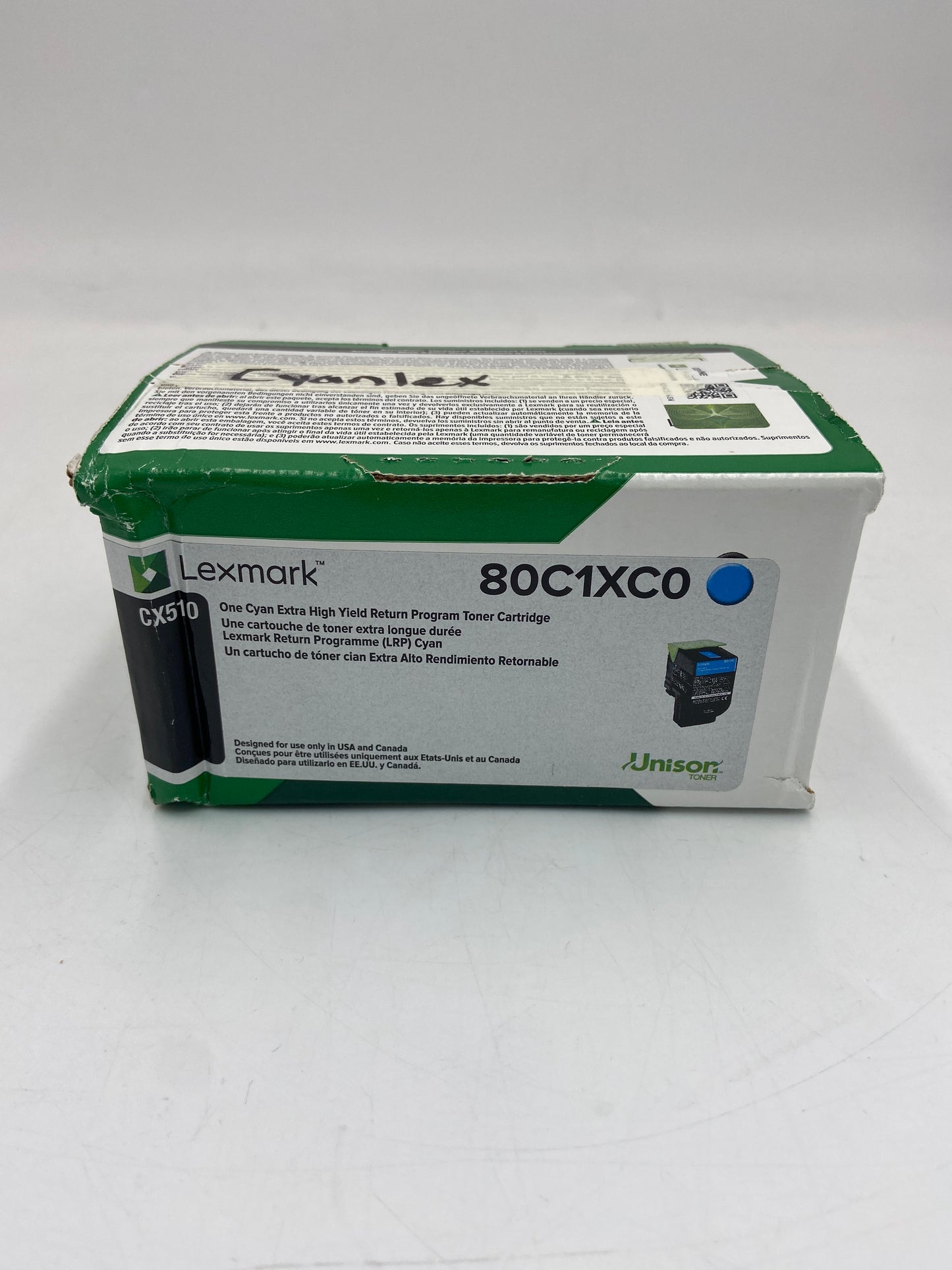 New Lexmark 80C1XC0 Cyan Toner Cartridge