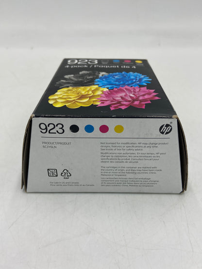 New HP 923 6C3Y6LN Black, Yellow, Cyan and Magenta Ink Cartridge