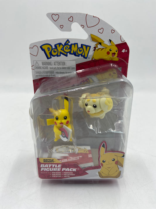 New Pokemon Pikachu & Fidough Battle Figure Pack  Toy Set PKW4104