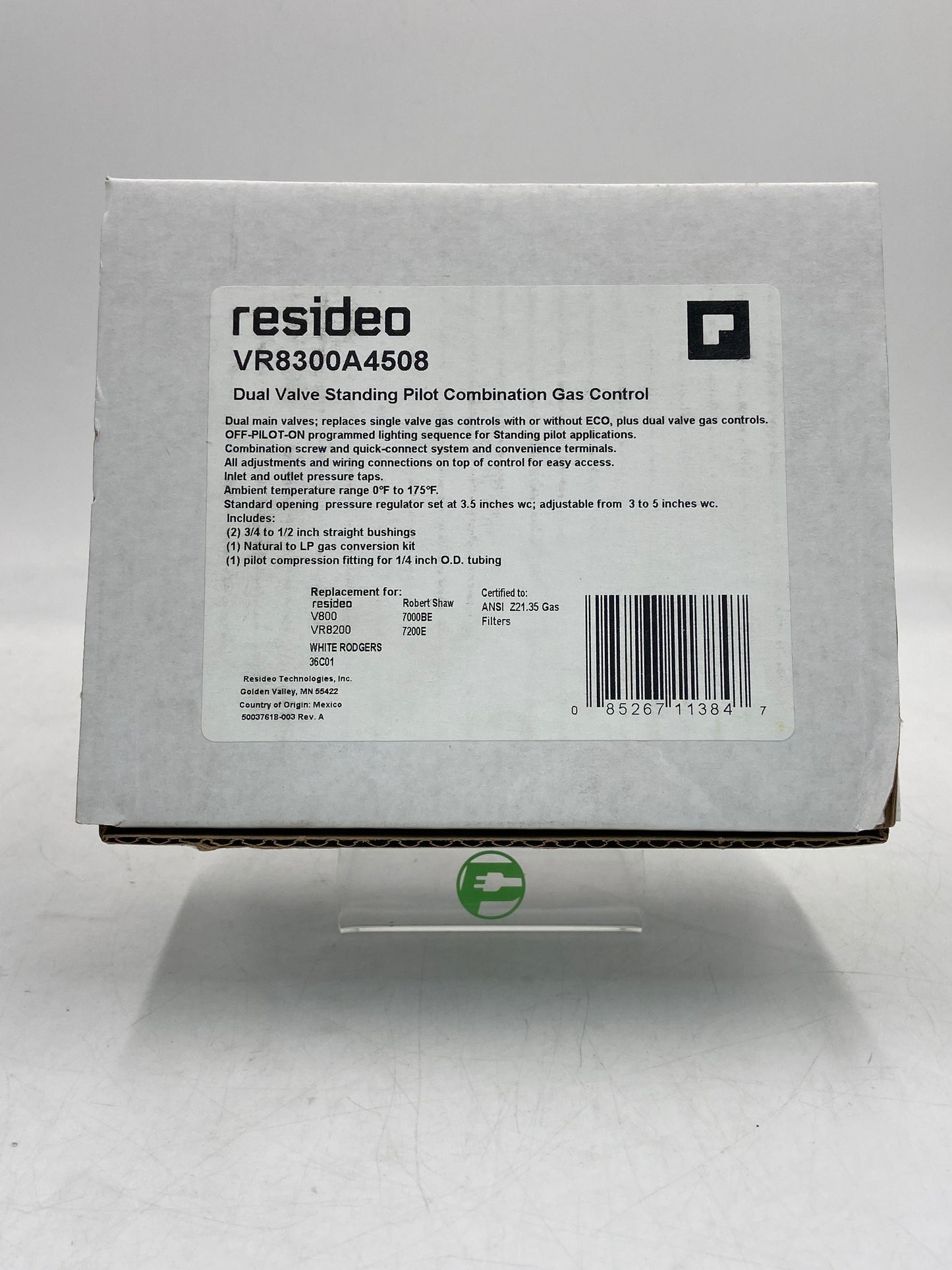 New Resideo Dual Valve Standing Pilot Combination Gas Control Gas Control Switch VR8300A300A4508