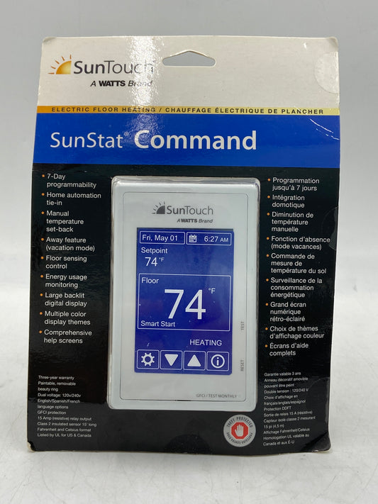 New SunTouch SunStat Command Electric Floor Heating Thermostat