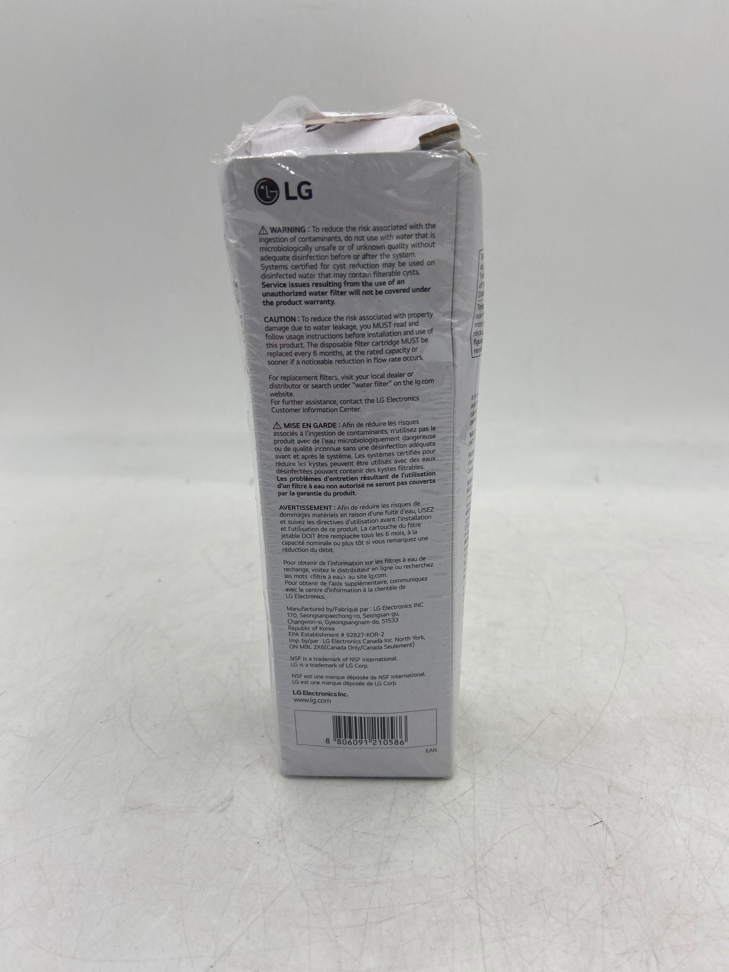 New Open Box LG LT1000P/PC/PCS Water Filter ADQ747935