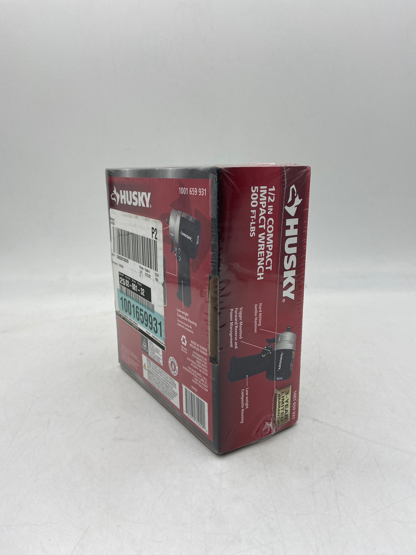 New Husky 1/2'' Compact Impact Wrench Power Tool H4435 1001 659 931