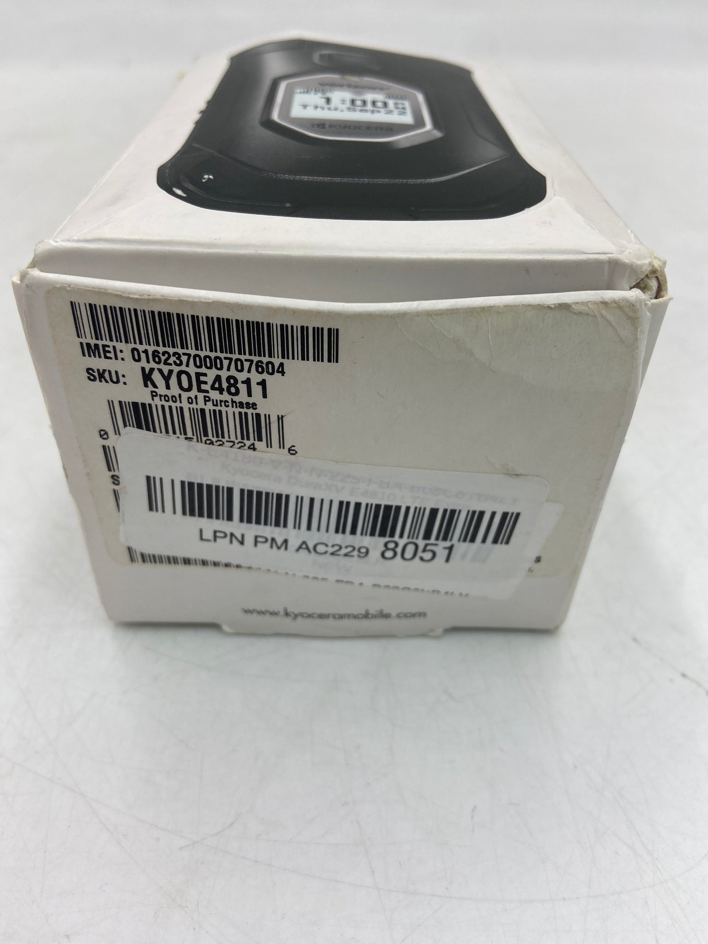 New Open Box Unlocked Kyocera DuraXV Extreme+ Ultra-Rugged Flip Phone KY0E4811