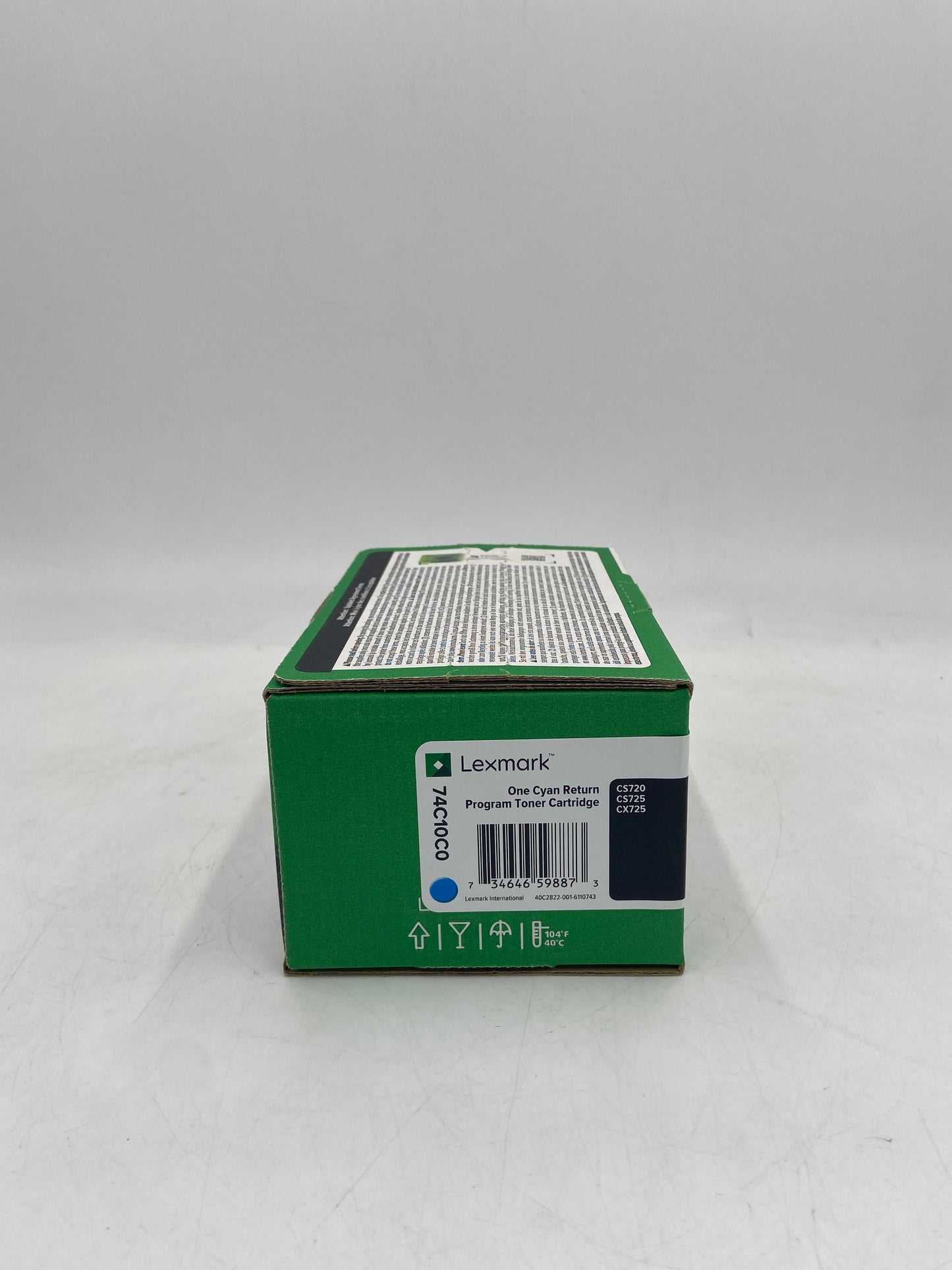 New Lexmark 74C10C0 Cyan Toner Cartridge