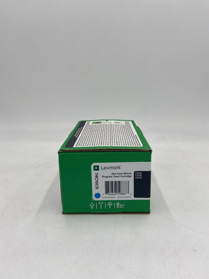 New Lexmark 74C10C0 Cyan Toner Cartridge