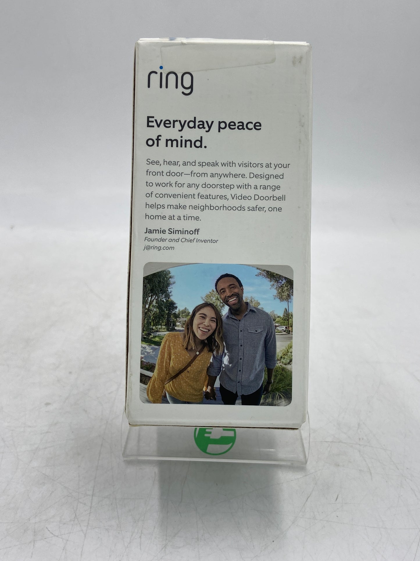 New Ring Video Doorbell Satin Nickel Home Surveillance Camera 23-009025-02