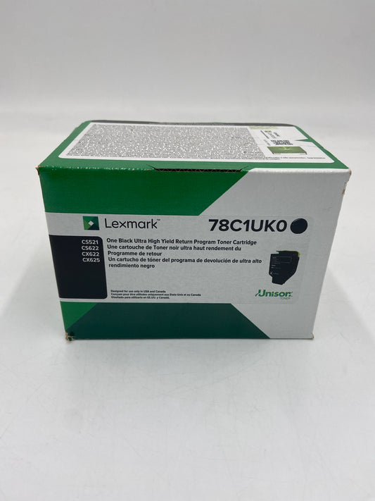 New Lexmark 78C1UK0 Black Toner Cartridge