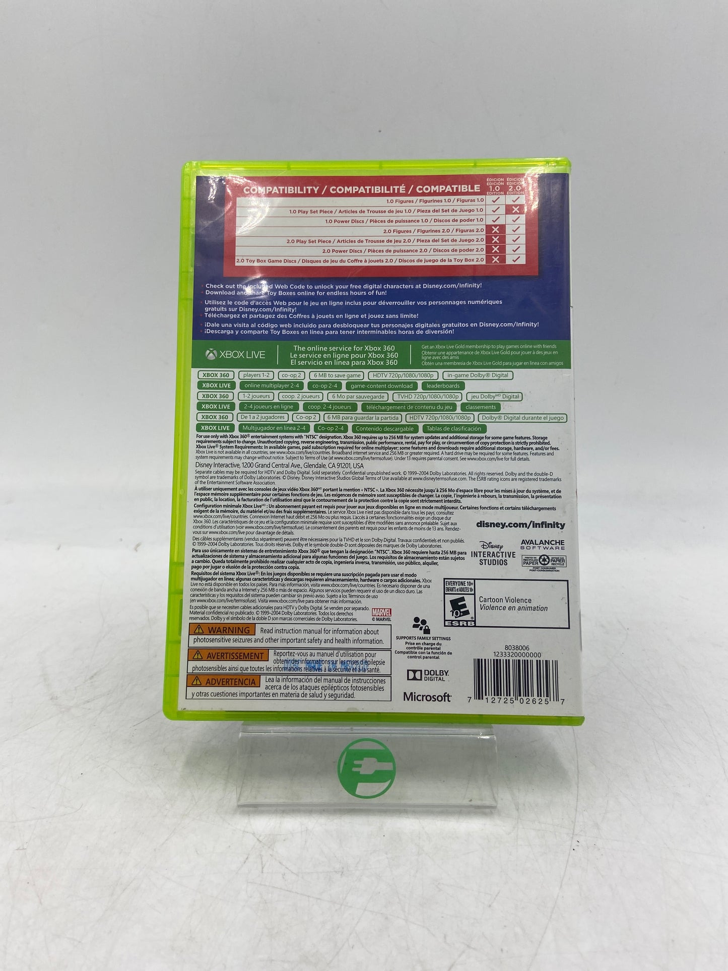 Disney Infinity (Microsoft Xbox 360, 2014) Video Game