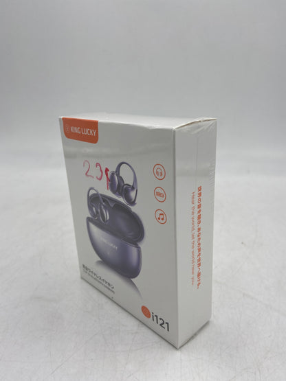 New King Lucky Clip On BlueTooth EarBuds Black Noise Canceling Wireless Open Ear