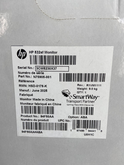 New HP 31.5" 5532SF FHD LCD VA LCD Monitor