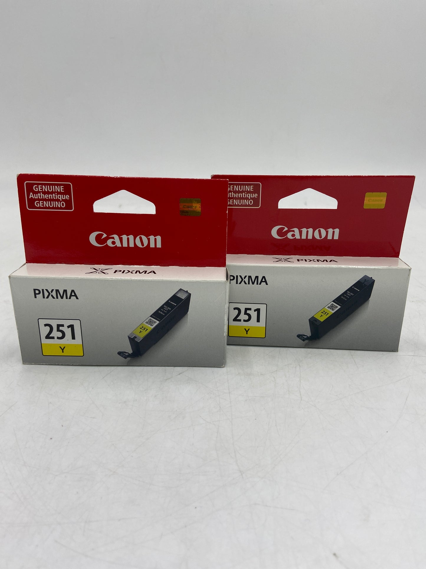 New Lot of 2 Canon 251 CLI-251 Yellow Ink Cartridge