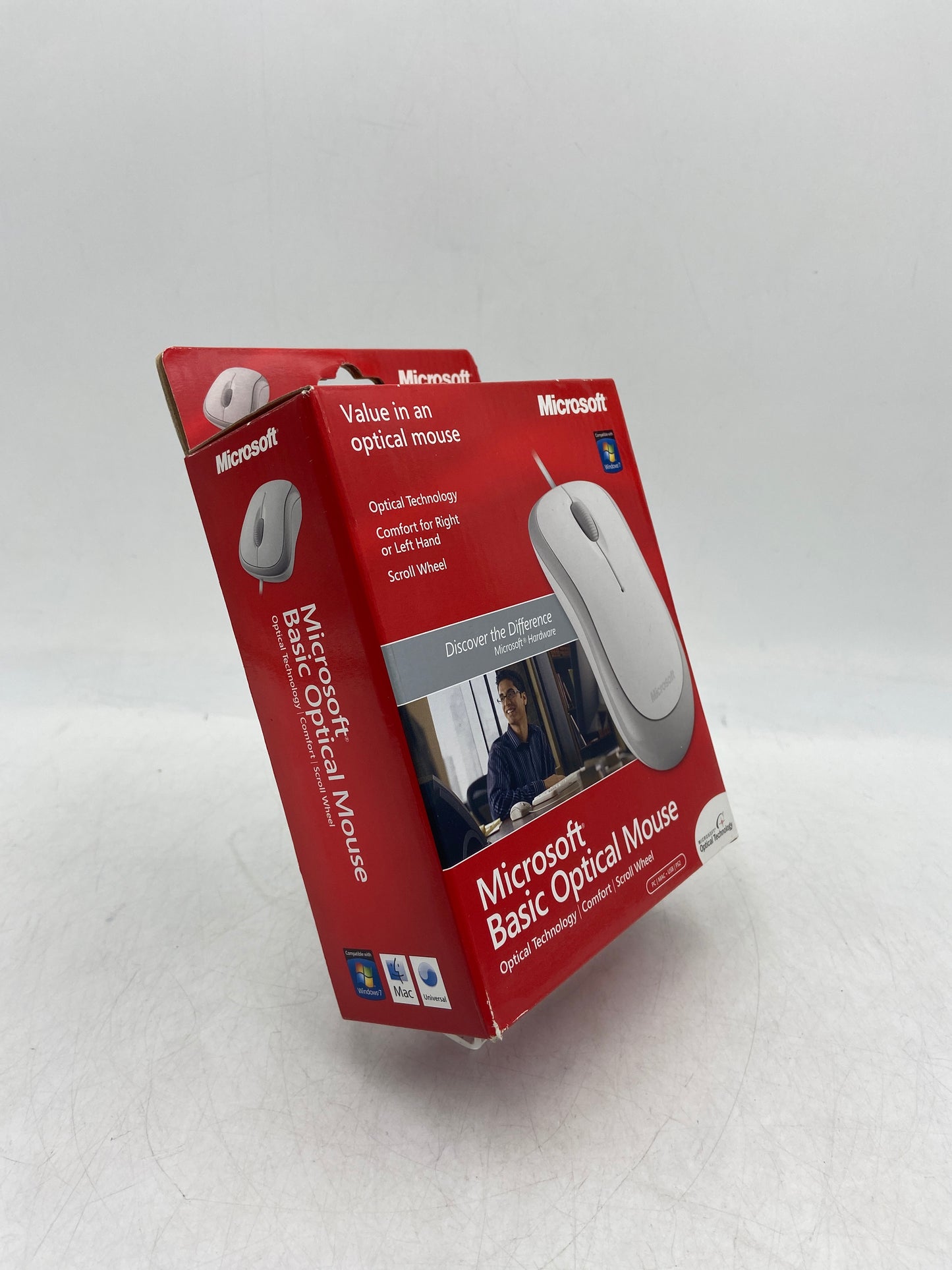 New Microsoft Basic Optical Mouse (PC, Mac, Universal) Desktop Mouse 1113