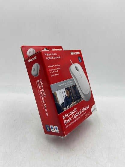 New Microsoft Basic Optical Mouse (PC, Mac, Universal) Desktop Mouse 1113