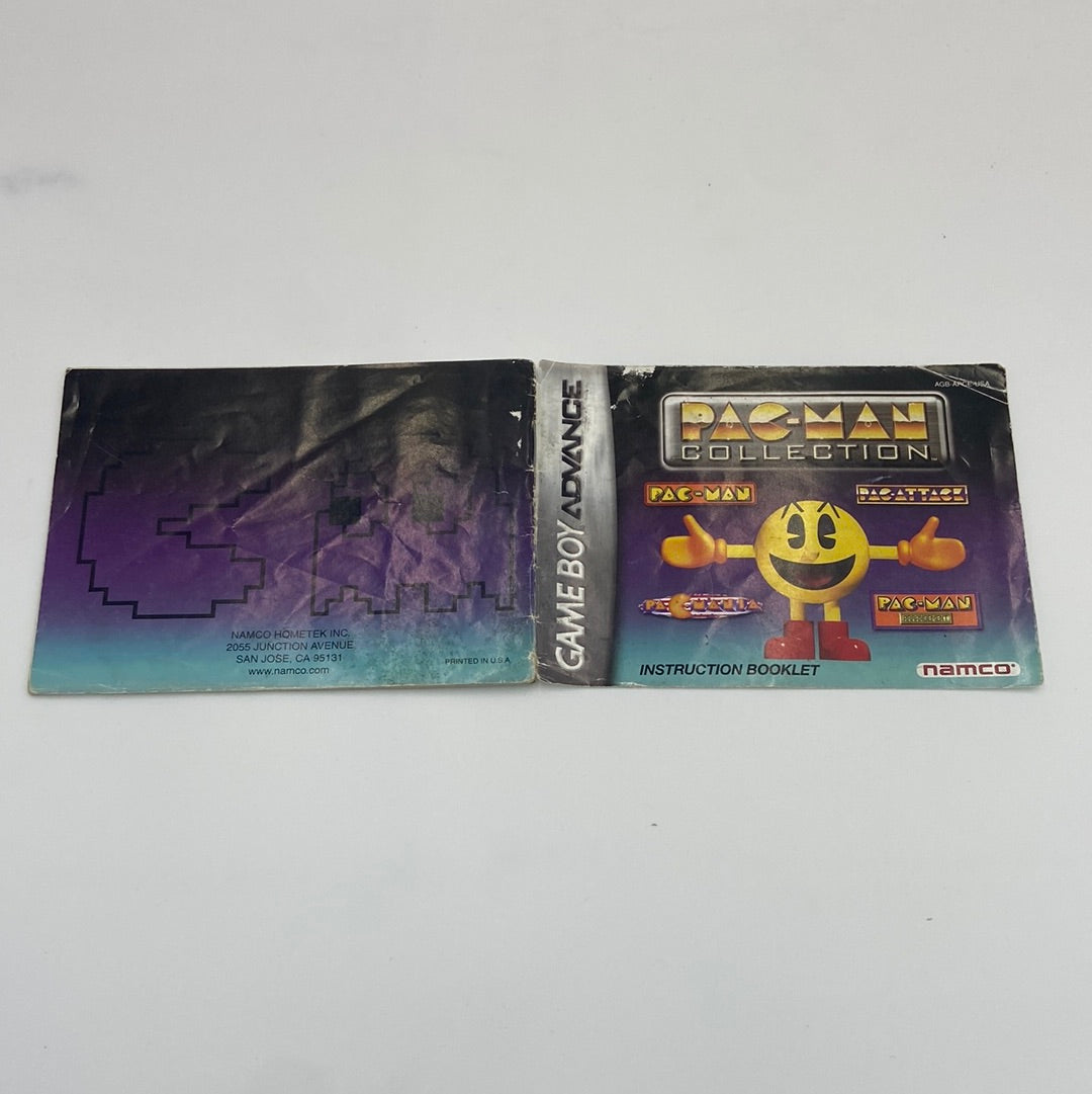 Pac-Man Collection (Nintendo GameBoy Advance, 2001) Manual Only