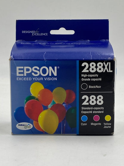 New Epson 288XL / 288 Black, Yellow, Cyan and Magenta Ink Cartridge