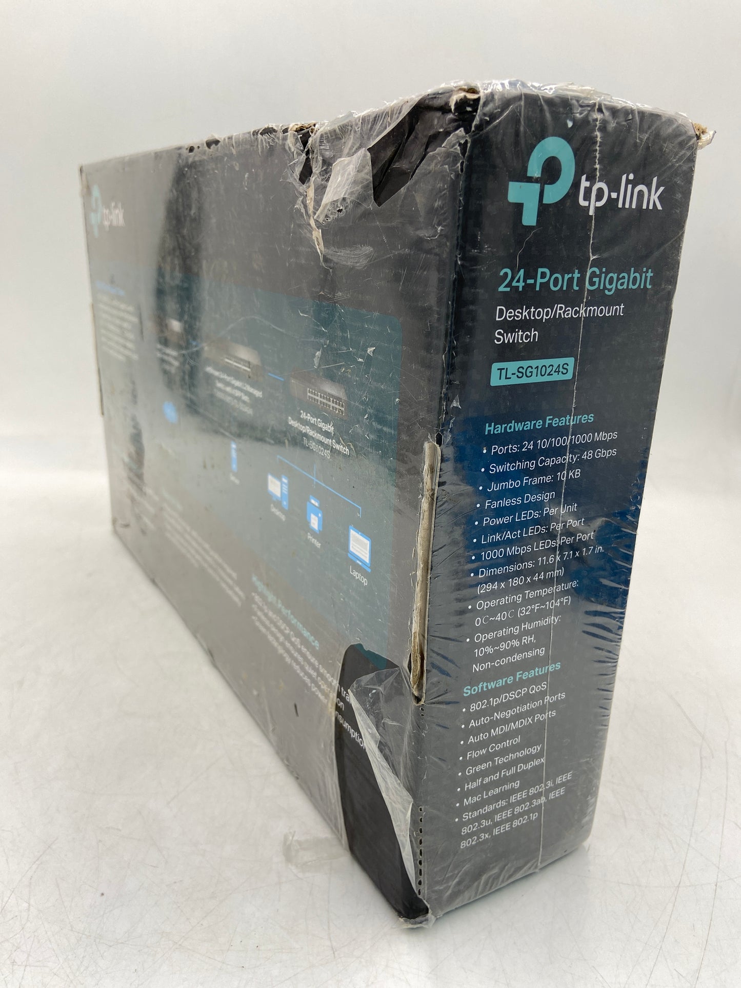 New TP-Link 24-Port Gigabit Desktop/Rackmount Swtich TL-SG1024S