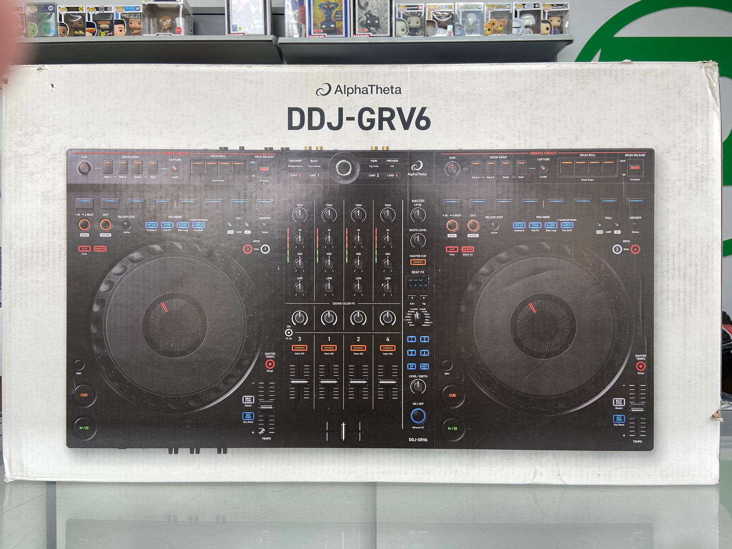New AlphaTheta DDJ-GRV6 4-Channel DJ Controller YXJ