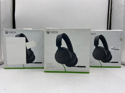 New Open Box LOT OF 3 Microsoft Stereo Headset for Xbox Series X/S, Xbox One Black Gaming Headset X0033EGZNH