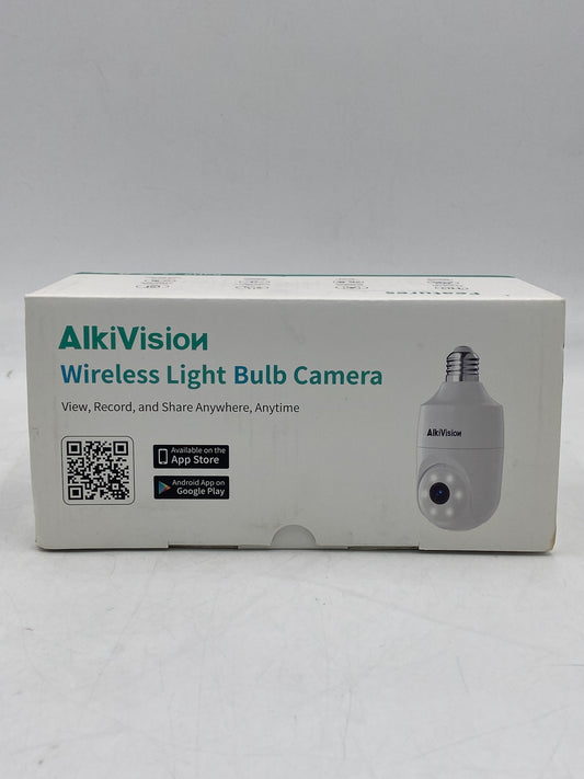 New AlkiVision Wireless Lightbulb Camera Home Security Camera AI ANALYSIS