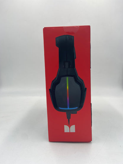 New Monster Rogue Wired Gaming Headset Black