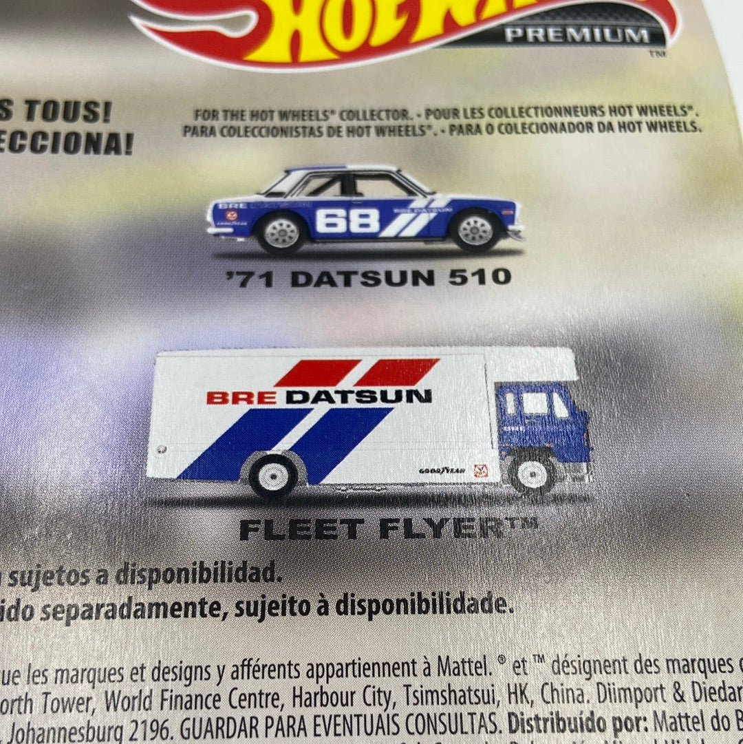 New Hot Wheels Team Transport "71 Datsun 510 Fleet Flyer #9