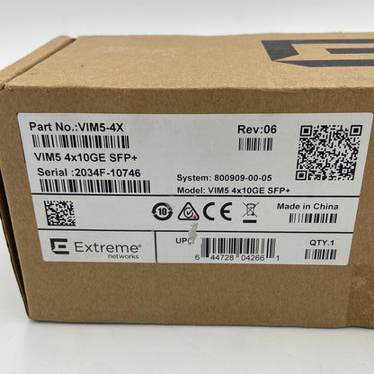 New Extreme 10GBE SFP Expansion Module 4 Port 5000 Series 5520 Switches 5520-VIM-4X