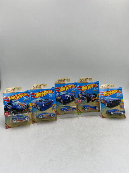 New Hot Wheels Lot of 5 HW 50th Race Team 2018 Toy Cars L2593