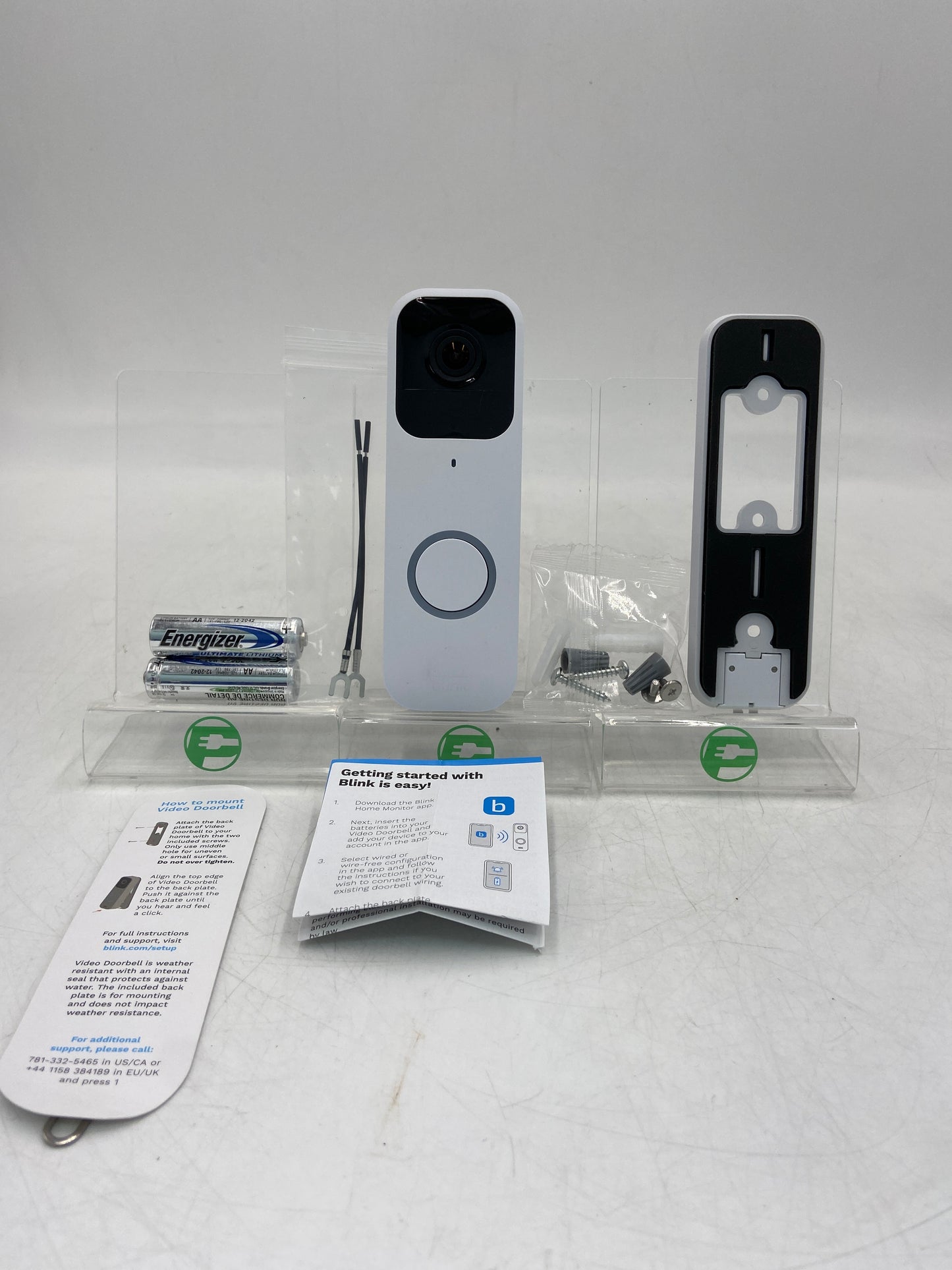 Blink Video Doorbell White Home Surveillance Camera BDM00200UW