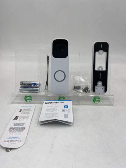 Blink Video Doorbell White Home Surveillance Camera BDM00200UW