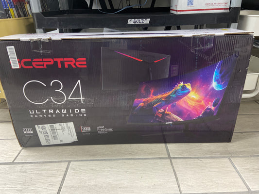 New Sceptre 34" XB273 WQHD IPS 180Hz Ultra Wide Curved Gaming Monitor