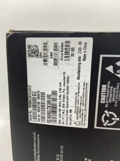 Broken ASUS ROG MAXIMUS Z790 DARK HERO Motherboard 90MB1F90-M0AAY0