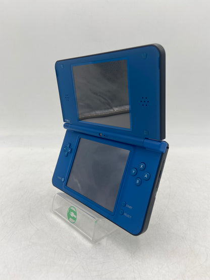 Broken Nintendo DSi XL Handheld Game Console Only UTL-001 Blue/Black- Yellow Top LCD Screen