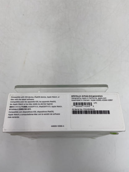 New Apple AirPods 3rd Gen with MagSafe Charging Case A2564 A2565 A2566 MPNY3LL/A