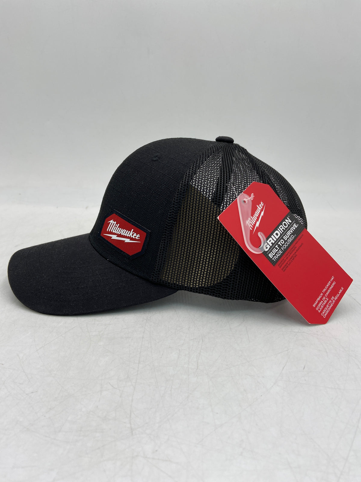 New Milwaukee Gridiron Black Trucker Hat Snapback Trucker Hat 505B