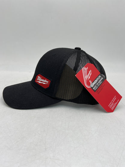 New Milwaukee Gridiron Black Trucker Hat Snapback Trucker Hat 505B