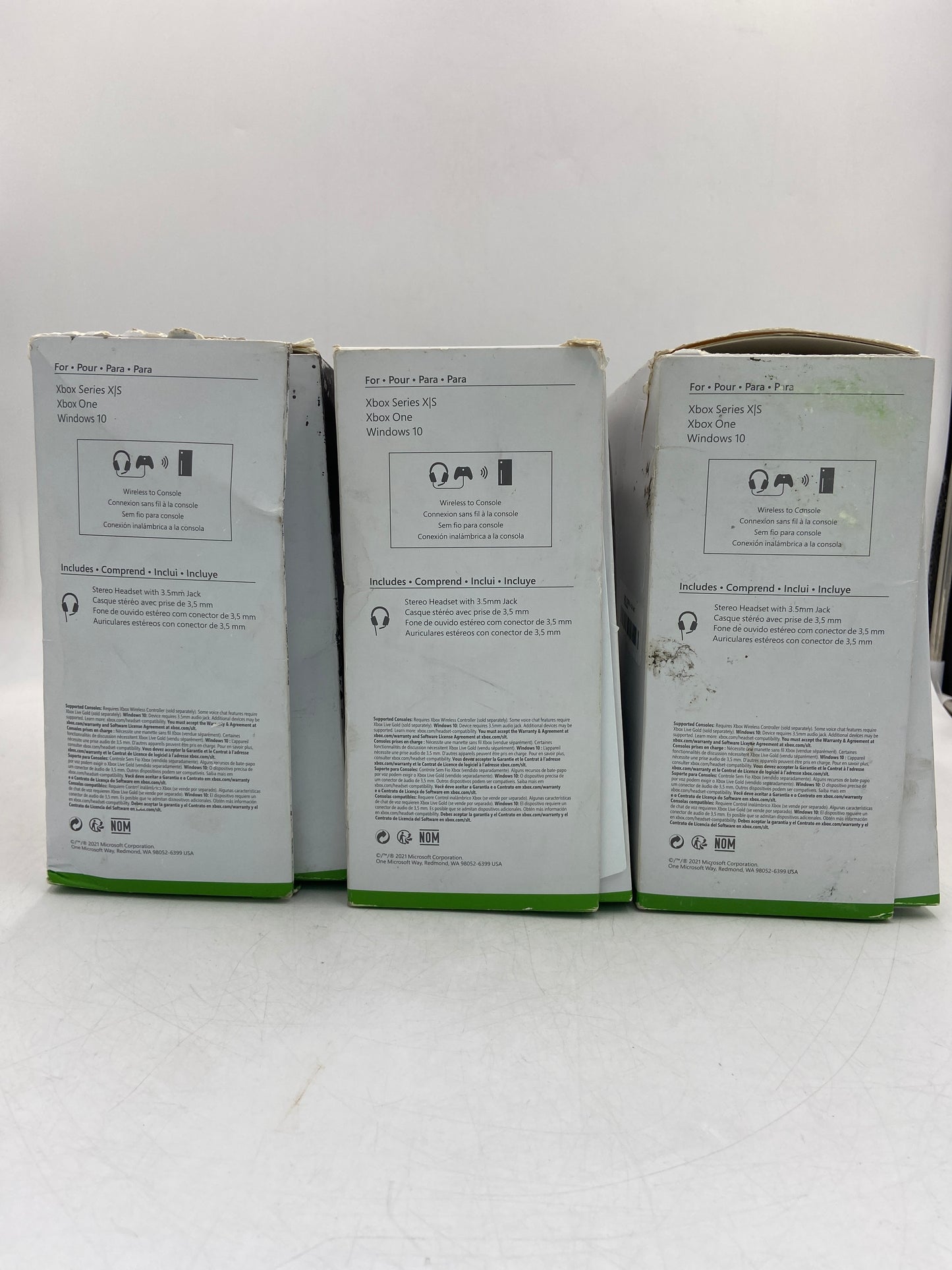 New Open Box LOT OF 3 Microsoft Stereo Headset for Xbox Series X/S, Xbox One Black Gaming Headset X0033EGZNH