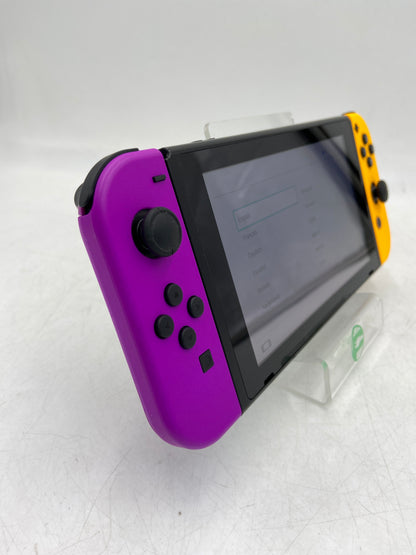 Nintendo Switch v1 Console Gaming System HAC-001 Purple/Yellow