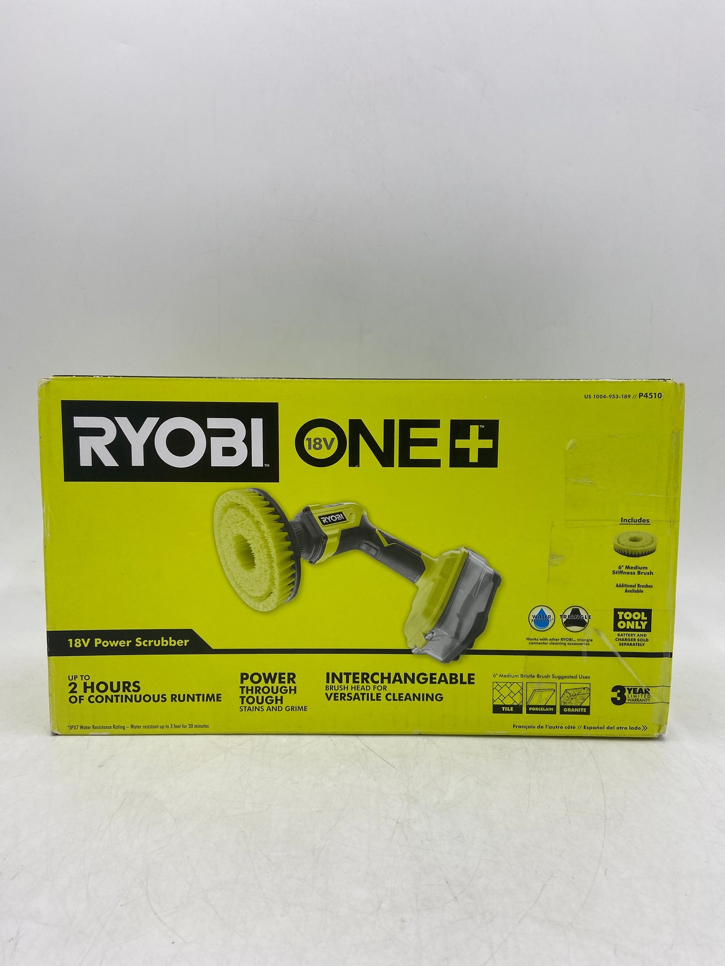 New Ryobi P4510 18V Power Scrubber