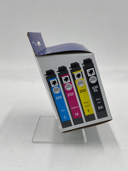 New Epson 232XL Black, Yellow, Cyan and Magenta Ink Cartridge (exp 10.2026)